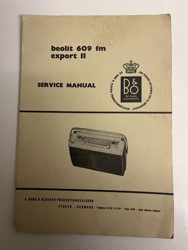 Bang and olufsen beolit 609 - beolit,