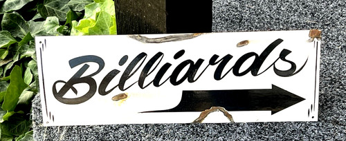 Vintage billiards metal - billiards, rustic