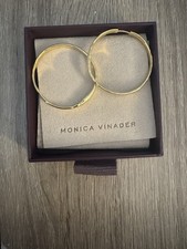 Monica Vinader Gold Hoop Earrings