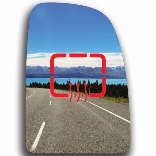 Blue mirror glass right heated - mirror,