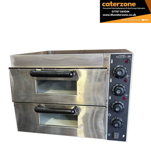 Twin deck electric pizza oven - twin,