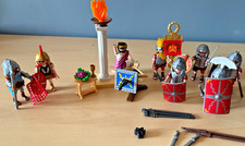 Playmobil Roman Soldiers, 4271 Warriors, 4277 Caesar, 5817 Tribun and Gladiator