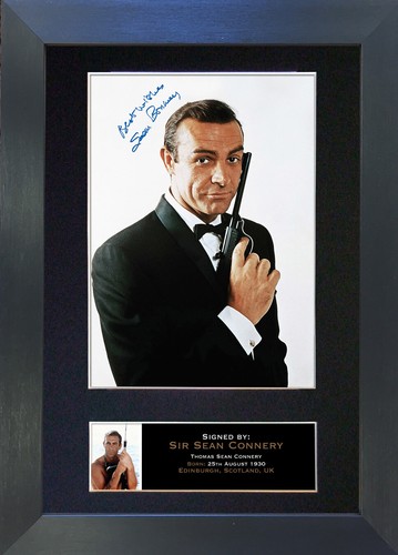 Sean connery signed mounted - connery,