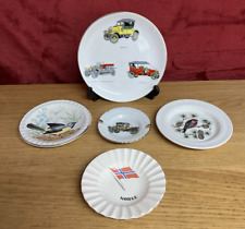 VINTAGE MIXED JOB LOT OF FINE BONE CHINA PLATES & TRINKET DISHES x 5
