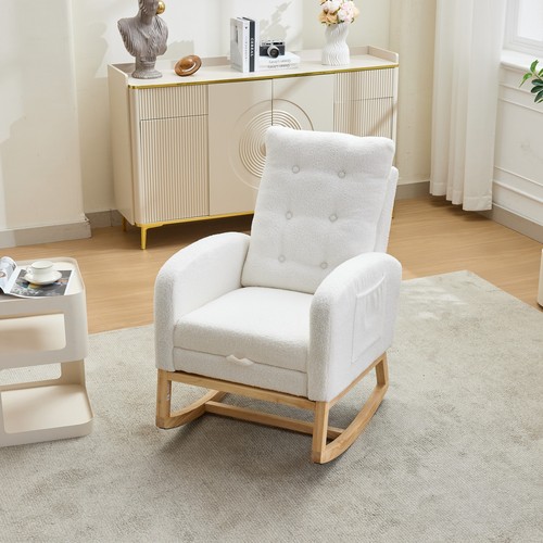 White boucle fabric nursing - fabric,