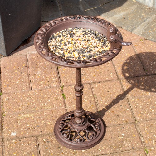 Cast iron bird bath love - bird,