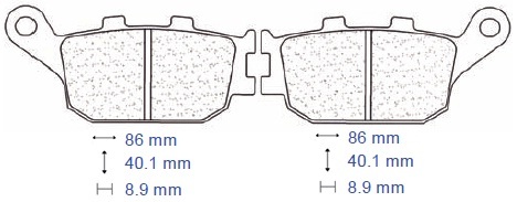Brake pads carbon - brake,