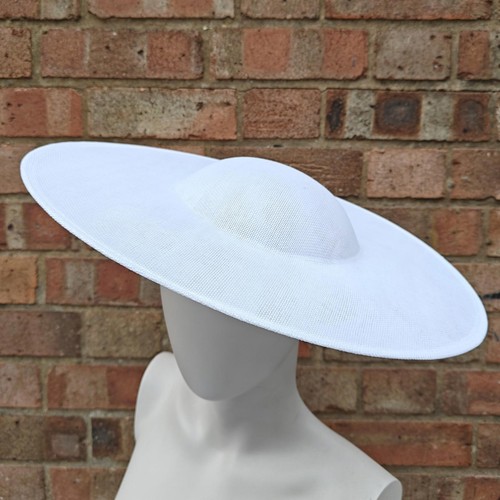 White large wide brim plain - wide,