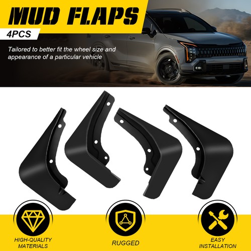 4pcs front rear - rear, splash