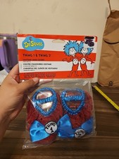 Dr. Suess Thing 1 & Thing 2 Costume Shoe Covers Child Size 3-6