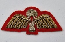 Original British Army Parachute Wings Bullion Embroidered No 1 Dress Jump Wings