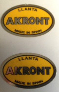 AKRONT RIM DECALS X 2 HUSQVARNA MAICO MONTESSA OSSA BULTACO