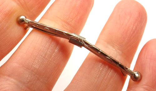 Vintage 1930s collar bar clasp - vintage,