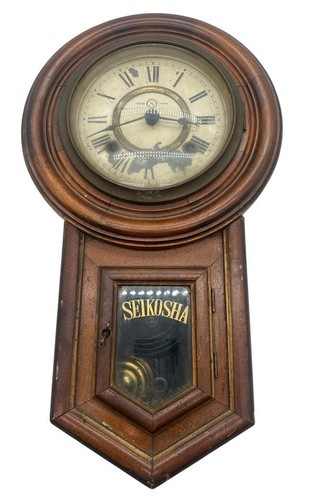 Vintage drop dial wall - clock,