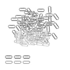 Oval Shaped Brass Eyelets Rustproof Metal Grommet for Leather Crafts Bags Banner