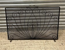 Lovely Vintage Decorative Wrought Iron Fire Guard 