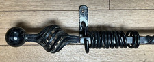 Wrought Iron Curtain Pole & 12