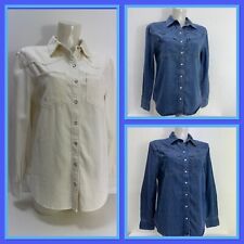 Ladies New Denim Shirt In Three Colours   Size 6 8 10 12 14 16 18