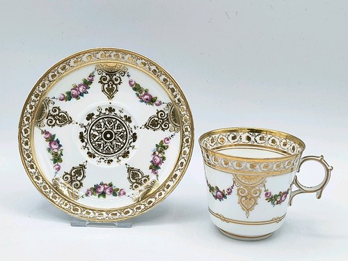 Antique sevres hand painted - hand-painted, &
