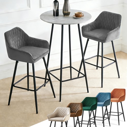 Bar stools velvet metal - stools,