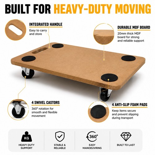 Heavy duty dolly trolley 200kg - duty,