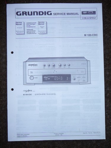 Service manual grundig - grundig, m