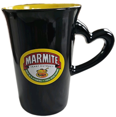 Marmite mug love heart shaped - love,