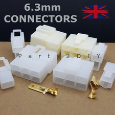 1 to 14 Way 6.3mm Pin Plug CONNECTOR Electrical Multi Terminal Block Wiring