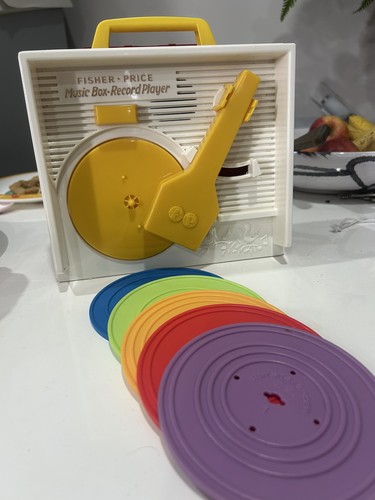 Fisher price music box - box, record