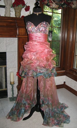 Jovani 171734 pink multi - pink,