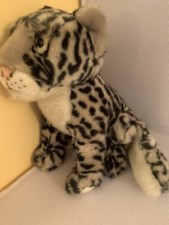BBC EARTH SNOW LEOPARD SOFT PLUSH TOY 10”