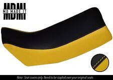 FITS YAMAHA DT 125 LC 81-88 DUAL CUSTOM VINYL SEAT COVER BLACK & YELLOW