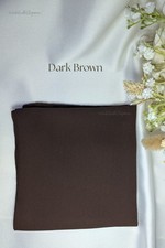 Dark Brown Elastic Half