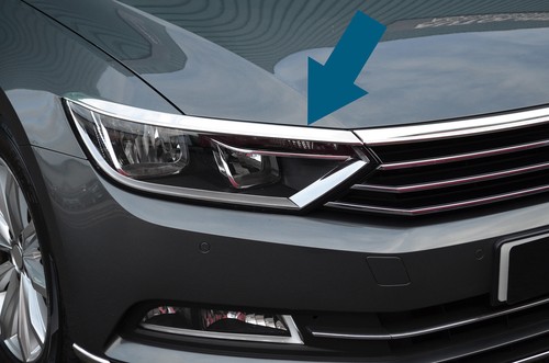 Chrome headlight grille accent - headlight,