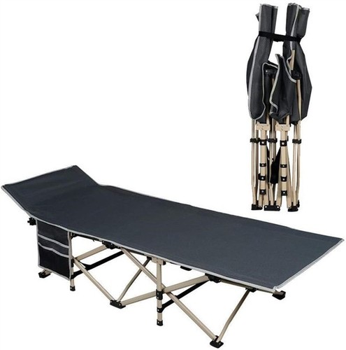 Metal folding camping bed - folding,
