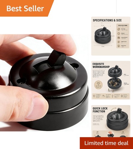 Stylish 250v black round - 250v,