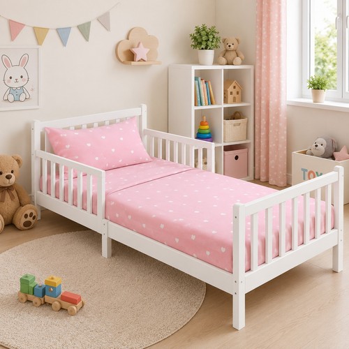 Toddler bed with safety rails - toddler,