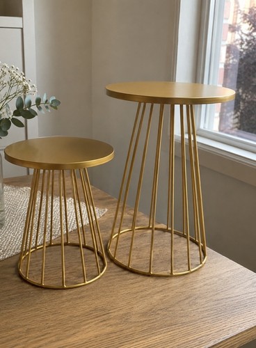 Gold metal round - 2x,