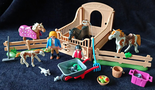 Playmobil horse stable playset - playmobil,