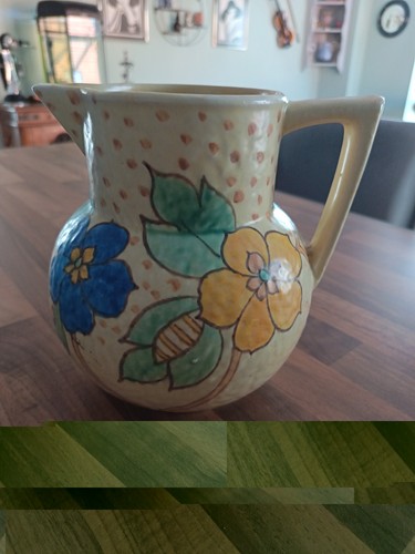 Art deco floral jug - floral,
