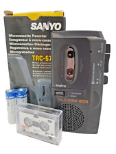 Sanyo TRC-570M MicroCassette Voice Recorder Dictaphone Dictation Talk Book - NEW
