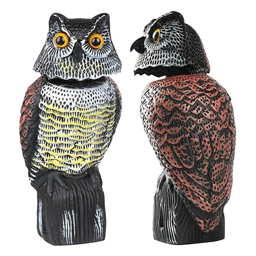 Realistic owl decoy bird - realistic,