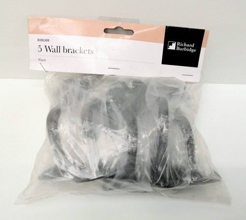 Black handrail brackets - black,