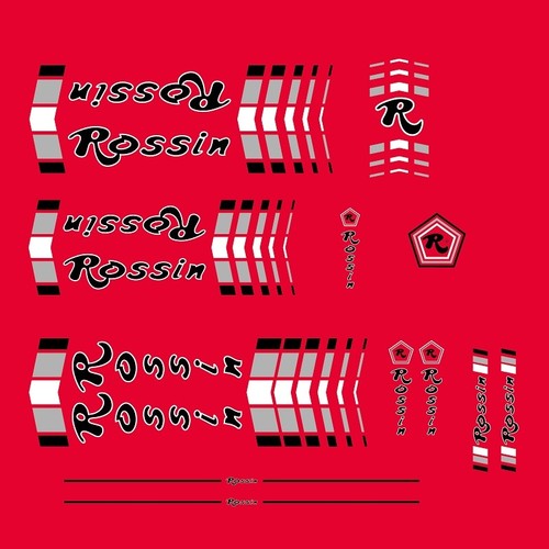 Rossin bicycle frame stickers - rossin,