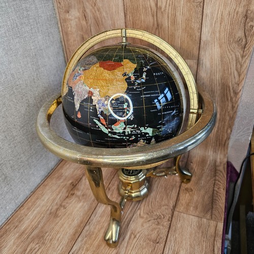 Gemstone world globe 36cm - world,