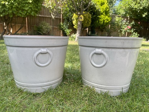 Glazed clay pots - glazed,