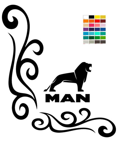 Man window vinyl sticker - man,
