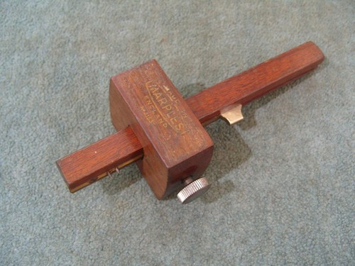 Mahogany mortice marking - mortice,