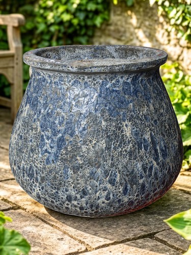Santorini blue texture planter - texture,