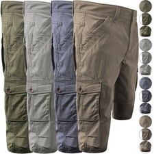 Mens Cargo Shorts Long 4 Way